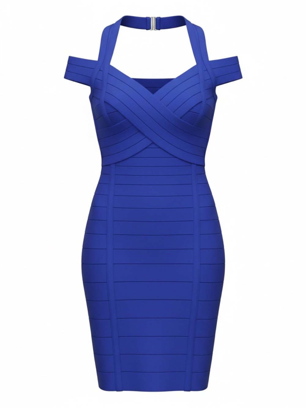 Blue Fitted Dress